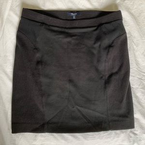 Madewell stretchy black cotton skirt